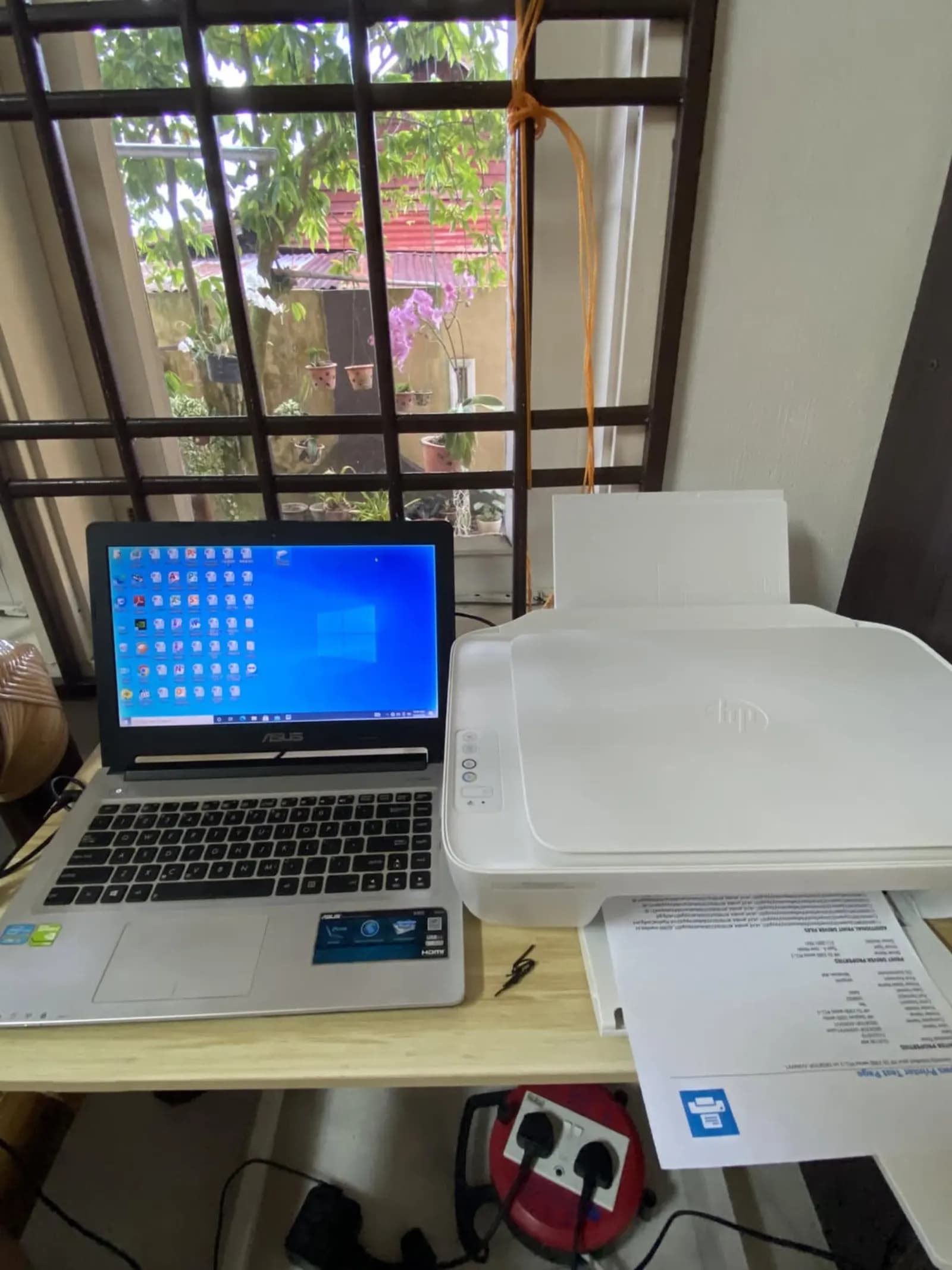 HP DeskJet all-in-one set up for print, scan and copy