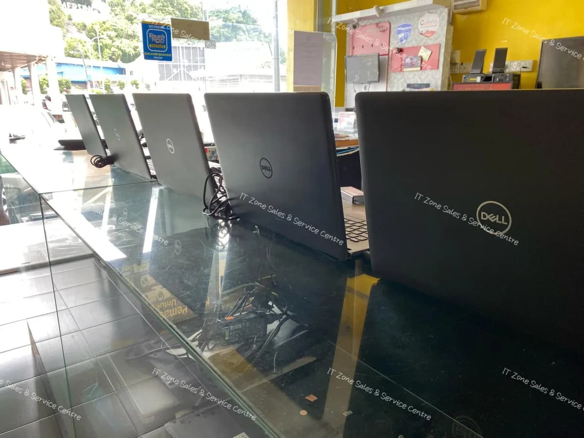 Refurbished laptops prepared and tested in the shop
