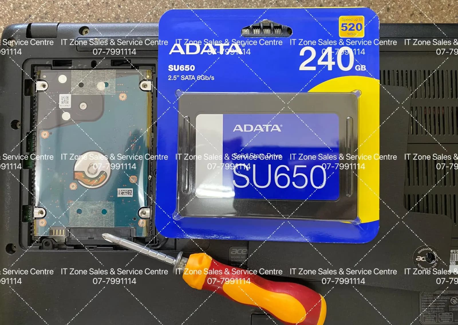 240GB ADATA SSD upgrade