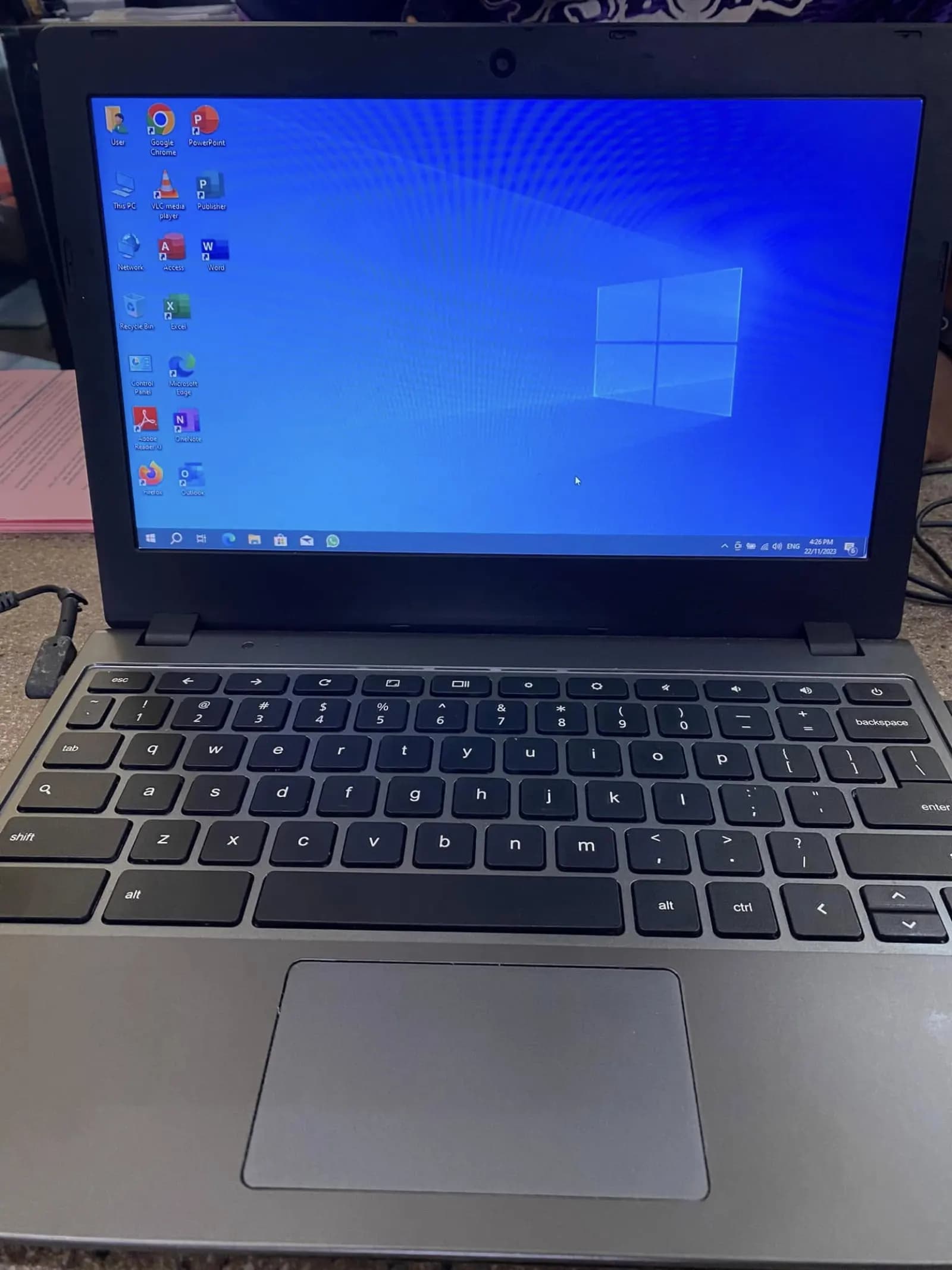Photo 2 of Windows 10 running on a Chromebook