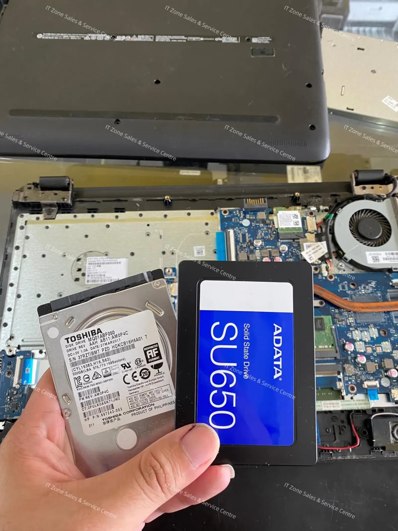 480GB SSD fitted to an older laptop